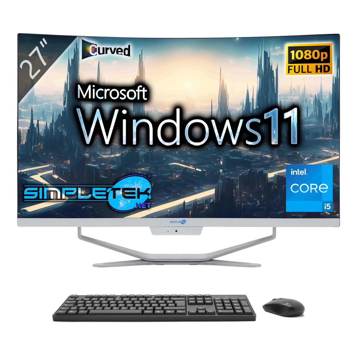 Aio All IN One i5 2.5GHz 27 " Gebogen 16GB 240GB WIN11 PC Computer - Bild 1 von 7