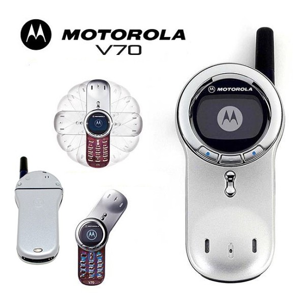 Motorola V70 silver-rosso usato