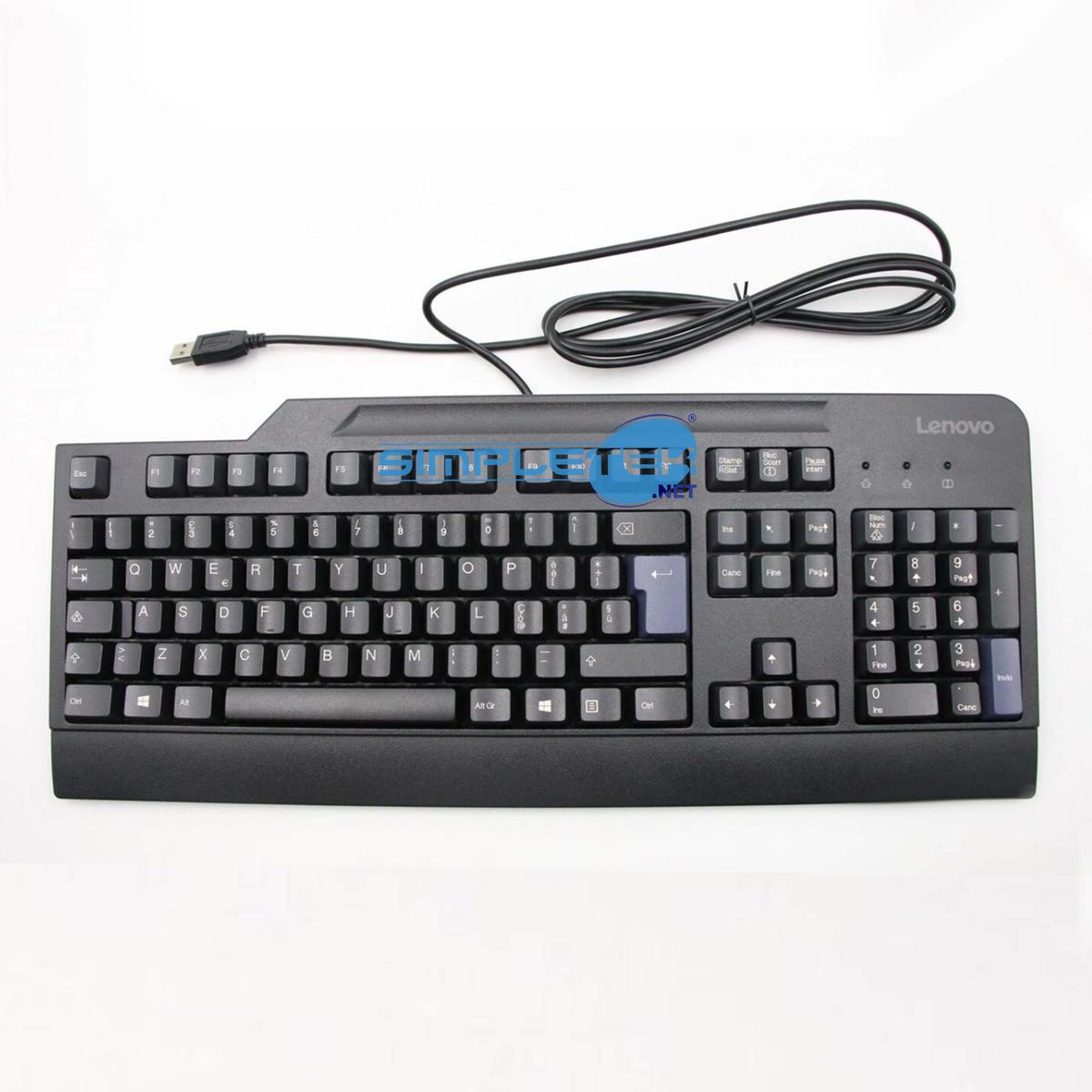 Lenovo 54Y9420 Keyboard USB Wired Layout Italian Qwerty - Black - Picture 3 of 3