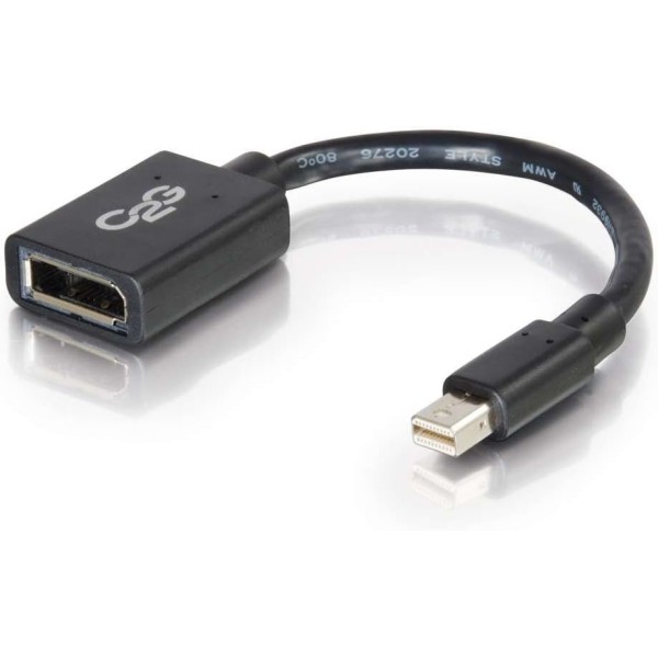 CAVO ADATTATORE MINI DISPLAYPORT MASCHIO A DISPLAYPORT FEMMINA DP MINI-DP 15CM