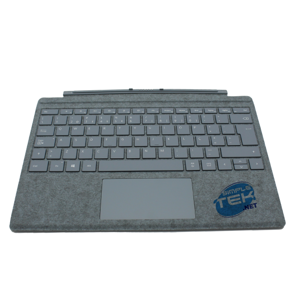 MICROSOFT TASTIERA ORIGINALE SURFACE PRO 3 4 5 6 7 LAYOUT QWERTY NORDICO NO | GRIGIO PLATINUM