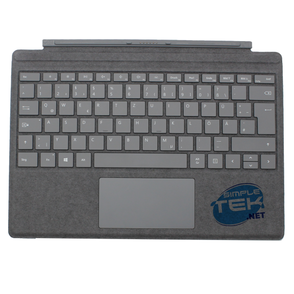 MICROSOFT TASTIERA ORIGINALE SURFACE PRO 3 4 5 6 7 LAYOUT QWERTZ TEDESCO DE | GRIGIO