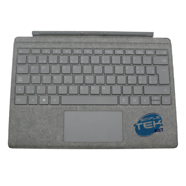 MICROSOFT TASTIERA ORIGINALE SURFACE PRO 3 4 5 6 7 LAYOUT QWERTY AUSTRIACO| GRIGIO