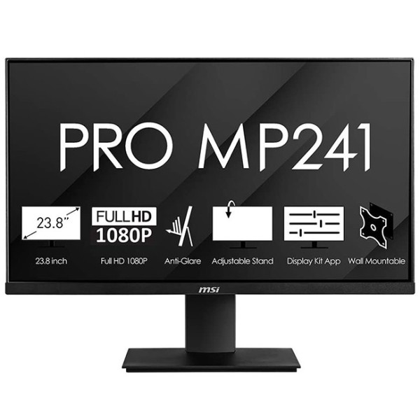 MSI PRO MP241 MONITOR PROFESSIONALE 24" 16:9 FULL HD IPS ANTIRIFLESSO HDMI VESA