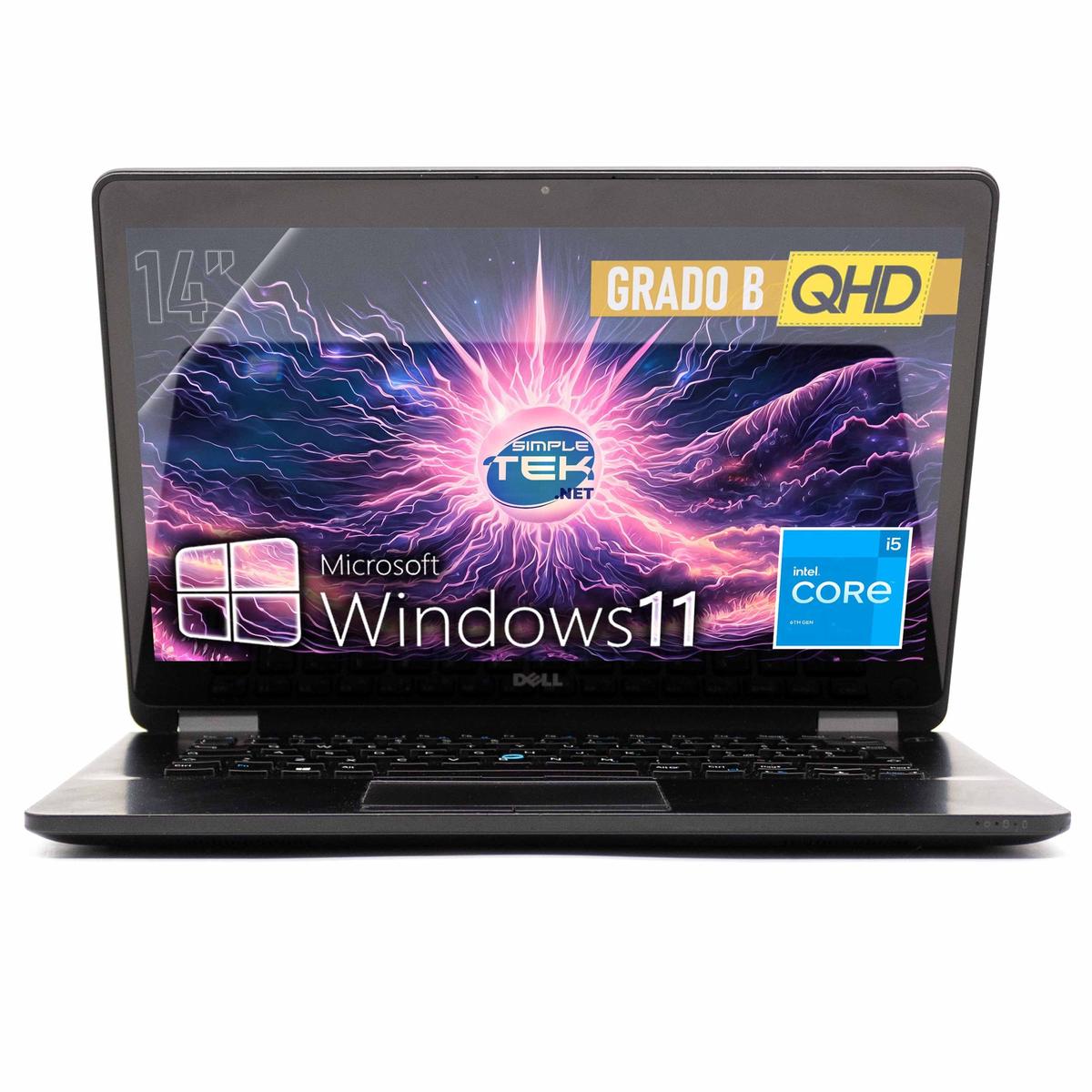 Dell E7470 i5 14 " 2K Touch 16GB 120GB Windows 11 Ordinateur Portable Layout Ita