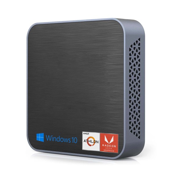 MINI PC AMD 2.40GHZ COMPUTER FISSO TV BOX WINDOWS 10 PRO WIFI + BT HDMI VESA M.2