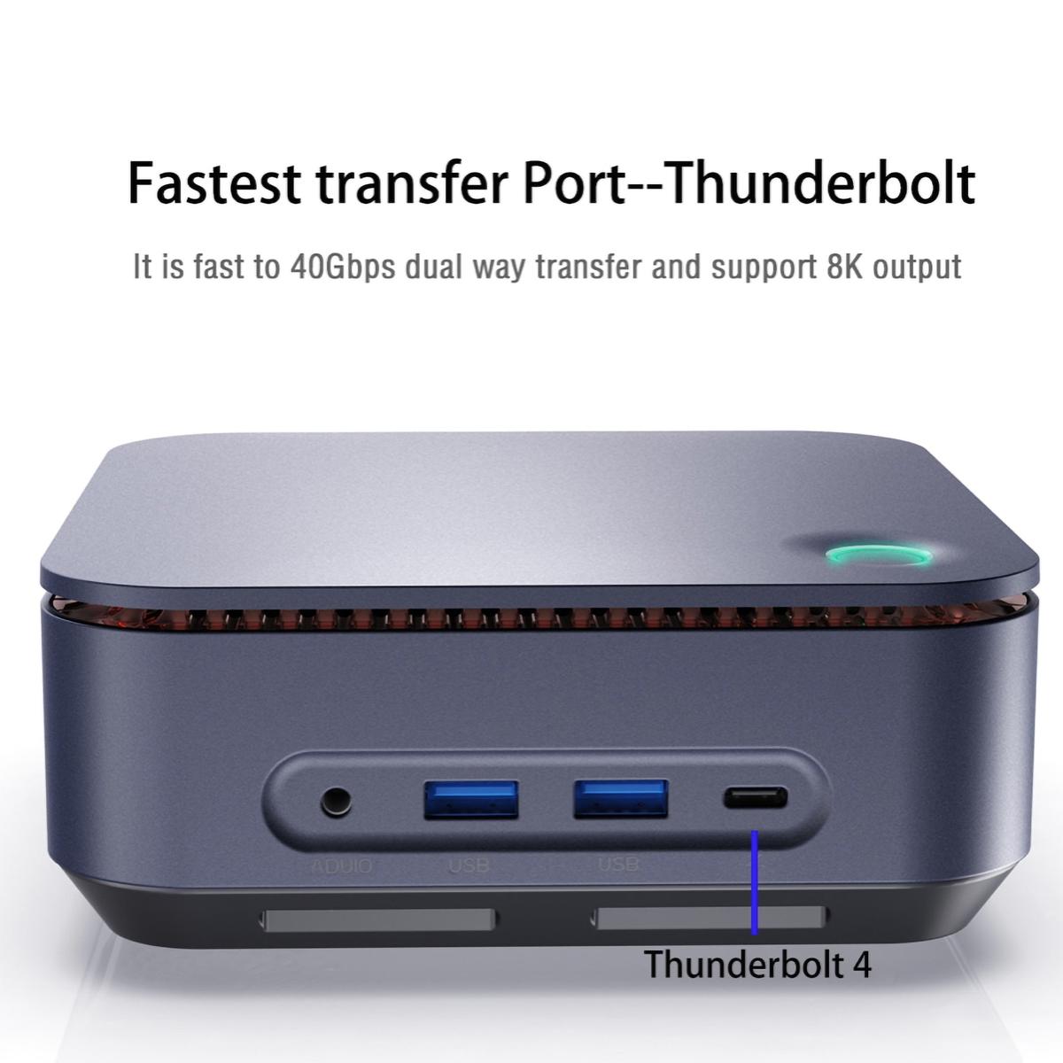 Mini PC i5 40oz7 Fixed Box Windows 11 Pro Wifi + BT HDMI RAM 4GB SSD M2 480GB - Picture 6 of 8