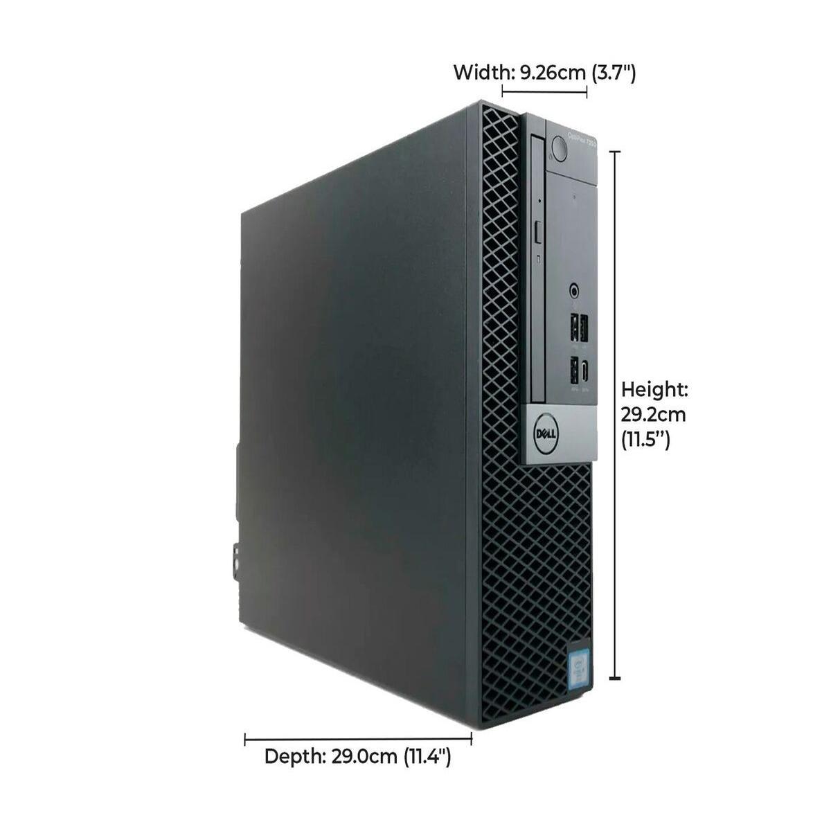 Dell 7050 SFF i3 4GB 120GB Windows 11 Pro Desktop Computer RS232 HDMI New DVD - Picture 2 of 5
