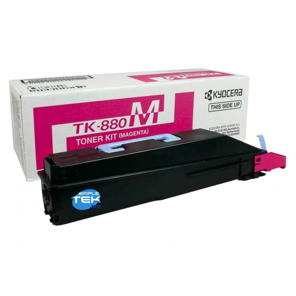 TONER LASER MAGENTA COMPATIBILE CON KYOCERA TK880 TK-880M FS-C8500DN 18.000PGS