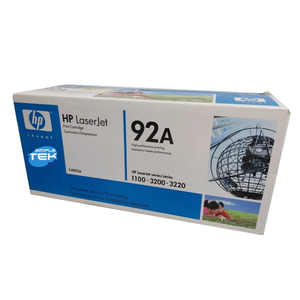 HP 92A C4092A TONER ORIGINALE NERO PER HP LASERJET 1100 3200 3220 CANON LBP