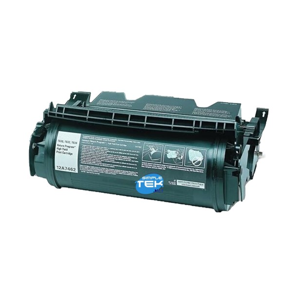 TONER NERO COMPATIBILE CON LEXMARK T630 5K 12A7460 T632 T634 T630N T632N