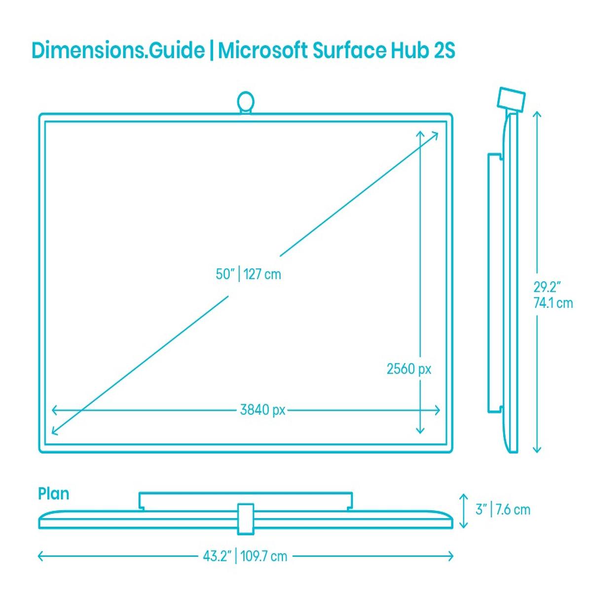 Microsoft Surface Hub 2S 50 " 4k 8gb 2tb Windows 11 Pro Computer T Aufbereitet - Bild 6 von 9