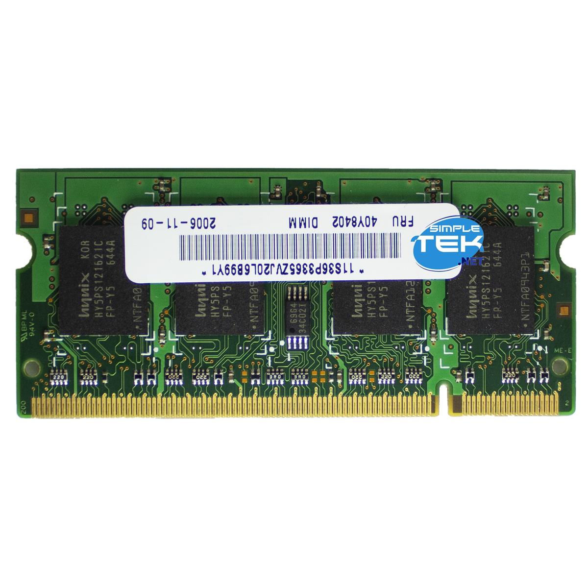 Hynix DDR2 512MB 667MHZ Sodimm Module Table RAM PC2-5300S) Notebook PC - Picture 2 of 4