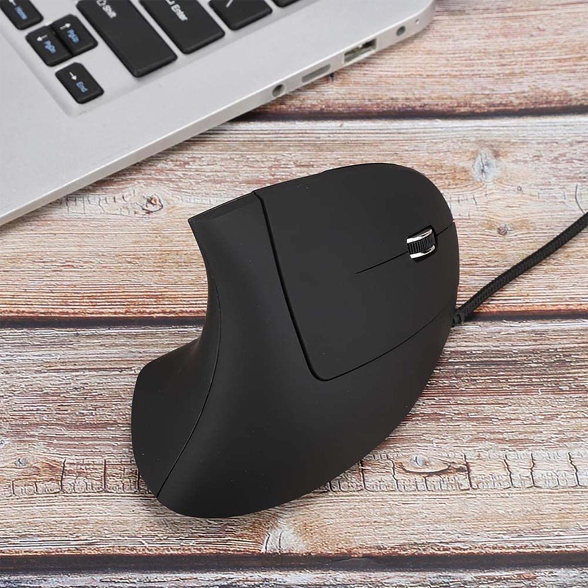 Mouse Vertical Wired Ergonomic With Cable 6D Wired LED Mens Game/Office - Picture 7 of 7