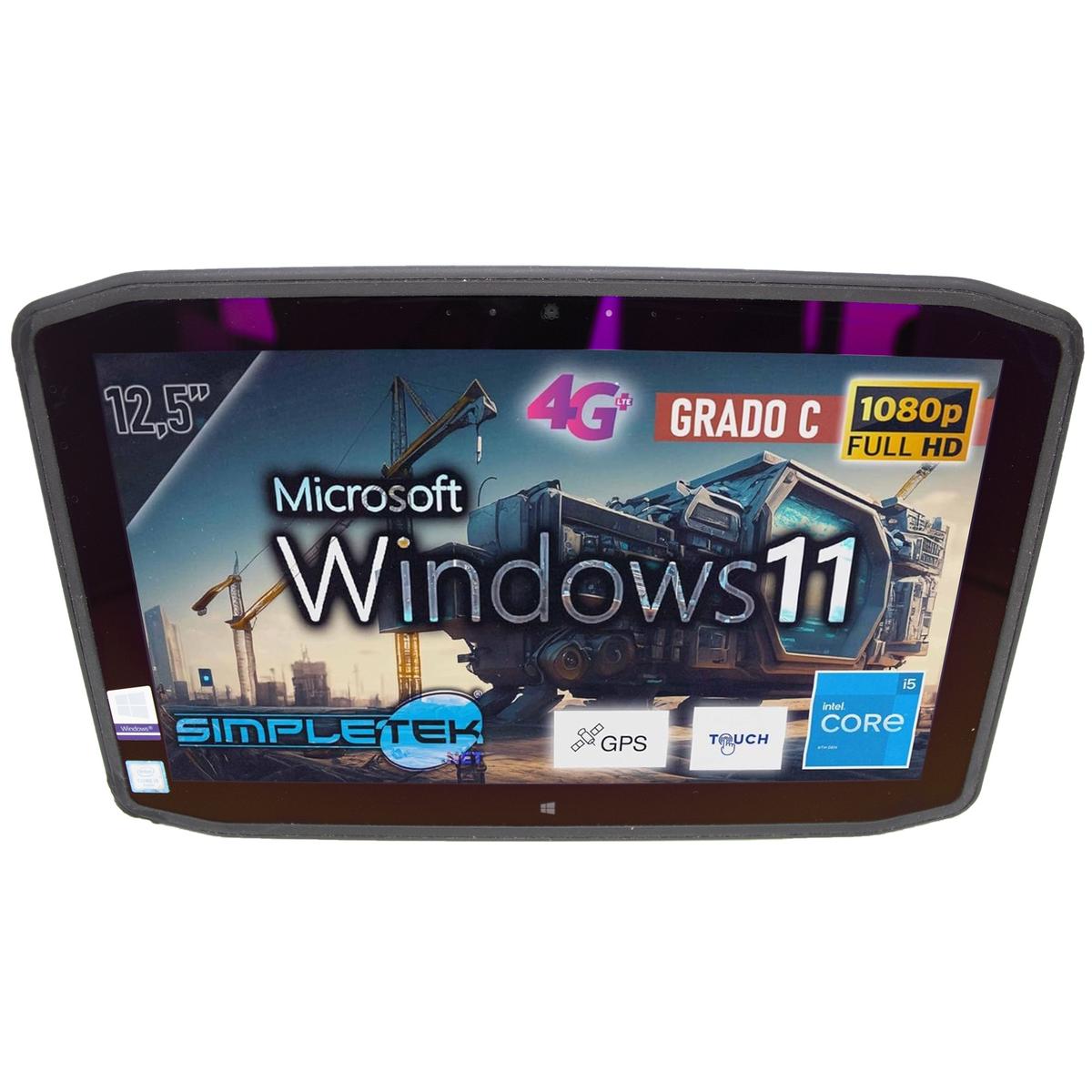 Zebra R12 i5 12,5 " 8GB 120GB Écran Tactile Robuste Ordinateur Portable LTE 4G - Photo 3/14