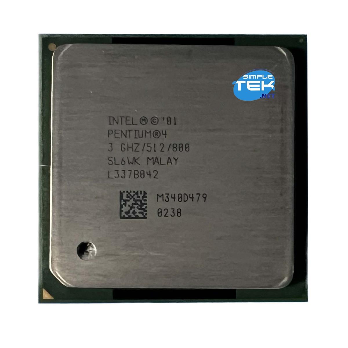 PC CPU PGA478 Intel Pentium 4 3,00GHZ SL6WK Pga 478 Processor Socket Laptop