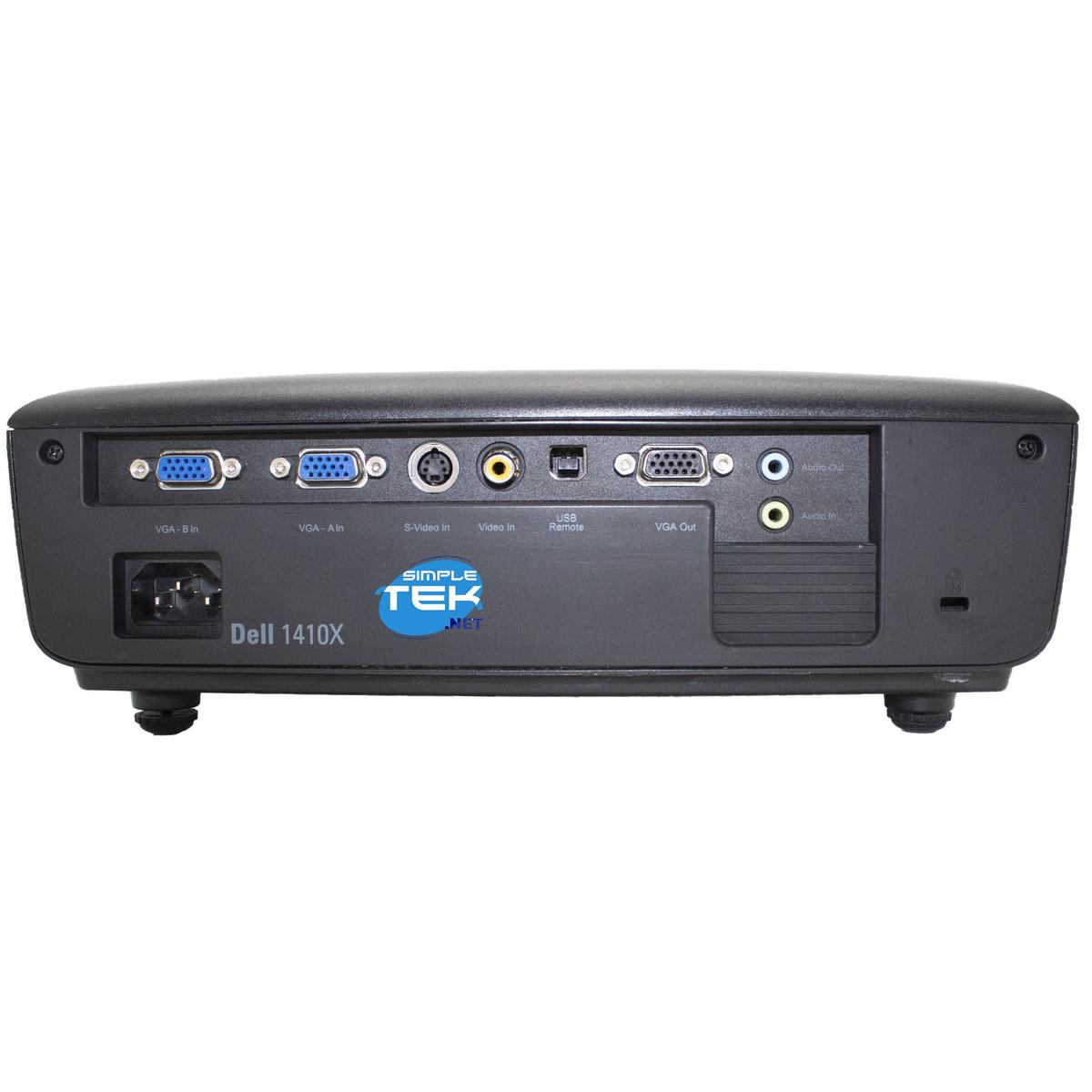 Dell 1410X DLP Projector VGA S-VIDEO Rca 2700 Lumens Without Remote - Picture 5 of 8