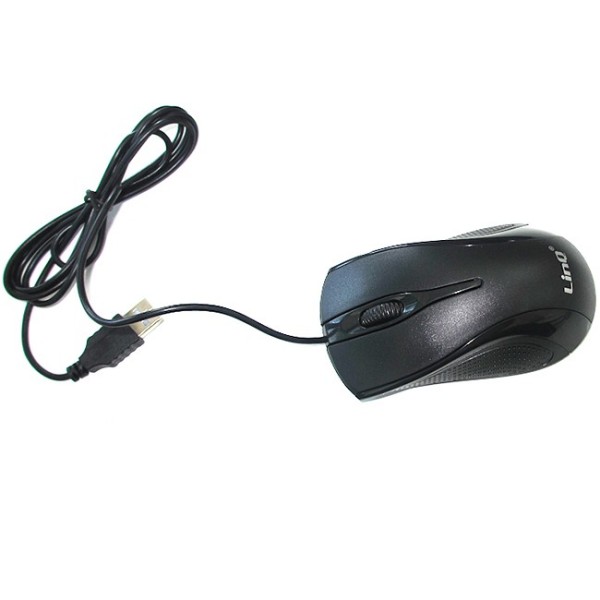 MOUSE USB 2.0 LINQ T2 1200DPI ERGONOMICO UNIVERSALE ANTISCIVOLO ALTA PRECISIONE