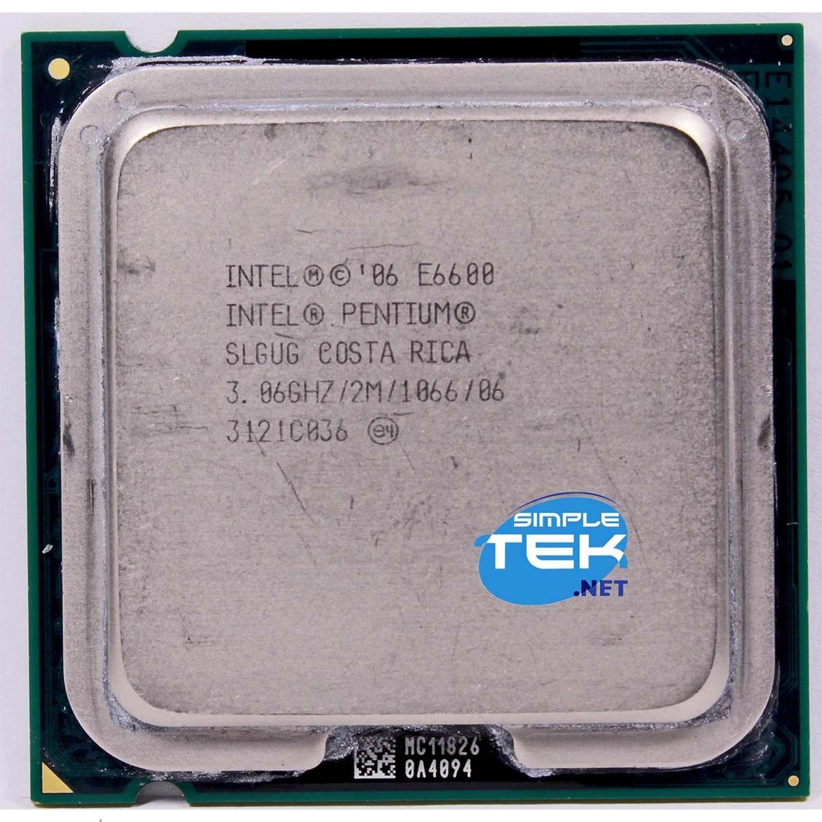 Intel Pentium E6600 3,06Ghz CPU Processor LGA775 LGA 775 Slgug Dual