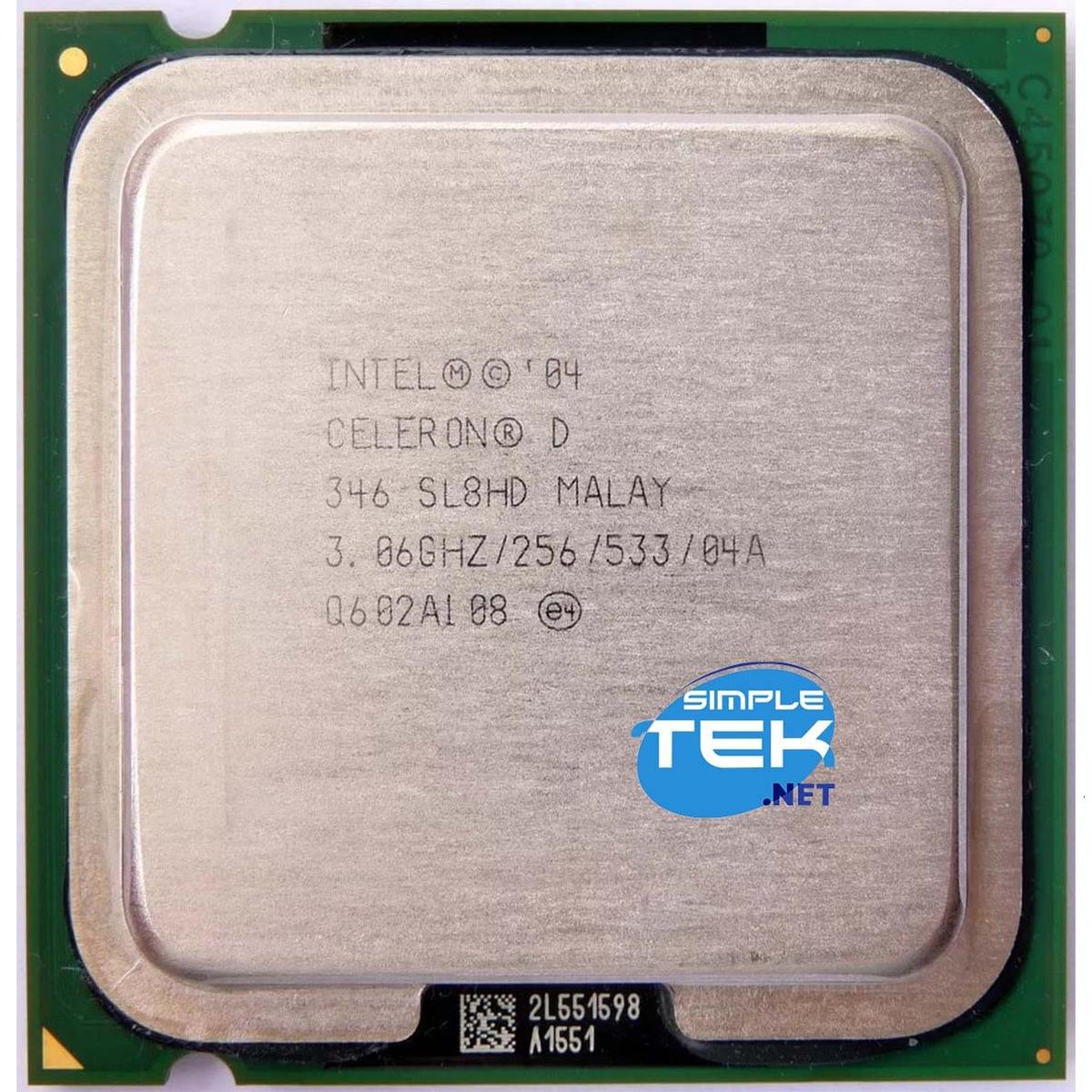 Processor Intel Celeron D 346 SL9BR Socket T 3.06GHZ LGA775 LGA 775 CPU Cooling