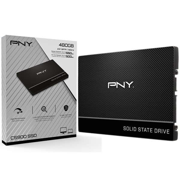 SSD 480GB SATA III PER LAPTOP DESKTOP TOP PERFORMANCE PNY SSD7CS900-480-PB