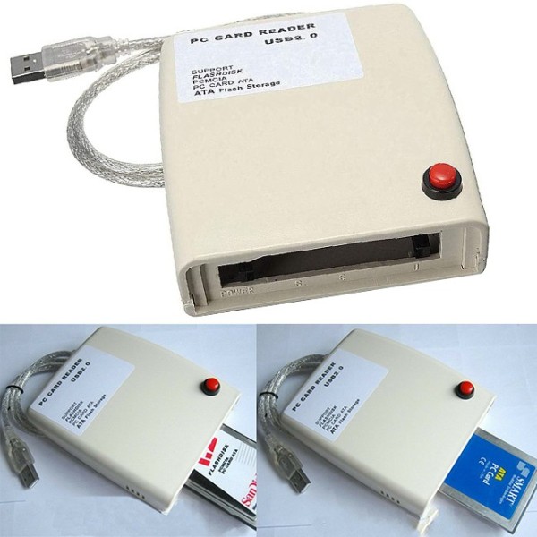 CARD READER LETTORE SCHEDE DI MEMORIA FLASH DISK ATA PCMCIA DA USB A 68 PIN