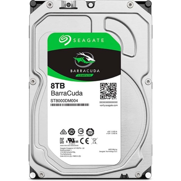 SEAGATE ST8000DM004 BARRACUDA HDD 8TB SATA 3,5” HARD DISK COMPUTER FISSO NAS