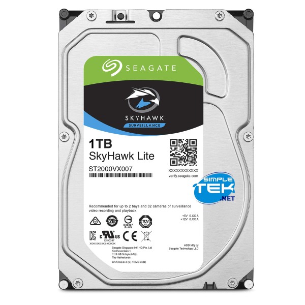 SEAGATE SKYHAWK 1TB 3,5" SATA HARD DISK HDD COMPUTER FISSO DVR NVR PC DESKTOP