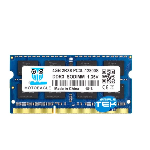 MODULO BANCO MEMORIA RAM DDR3L 8GB 1600MHZ 1.35V SODIMM PC3-12800 NOTEBOOK PC