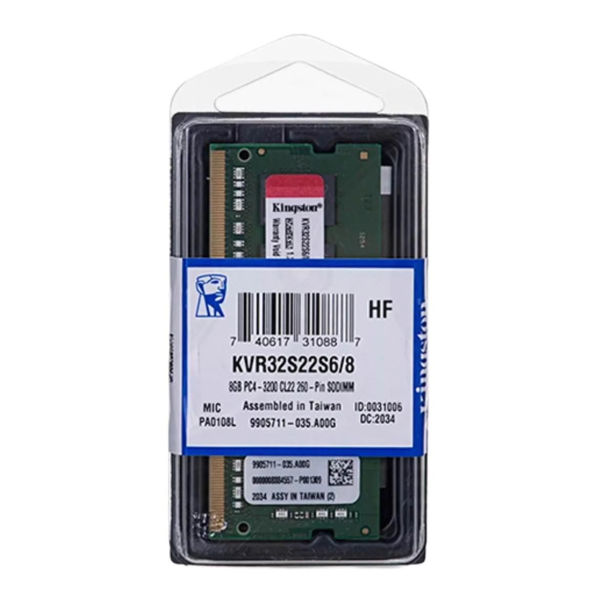 Kingston 8GB DDR4 3200MHz Sodimm Module Table RAM Notebook Aio Laptop Sleeve - Picture 5 of 5