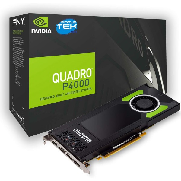 SCHEDA VIDEO NVIDIA QUADRO P4000 8GB GDDR5 5K 919989-0024 3 PORTE DISPLAYPORT