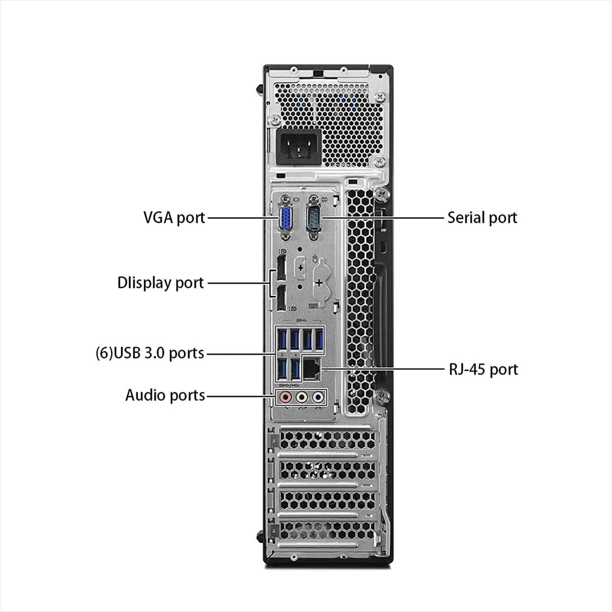 Lenovo ThinkCentre M910S SFF I3 32GB 960GB GPU 2GB Desktop Computer DVD-RW - Picture 5 of 7