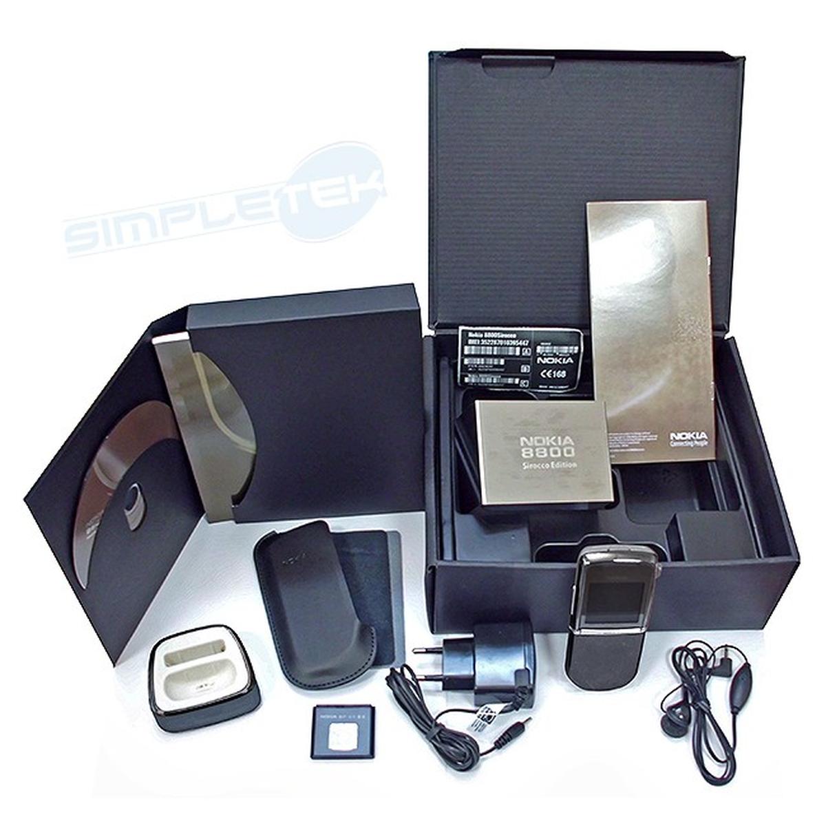 Nokia 8800 Sirocco Black Slide GSM Luxury Phone - Picture 4 of 4