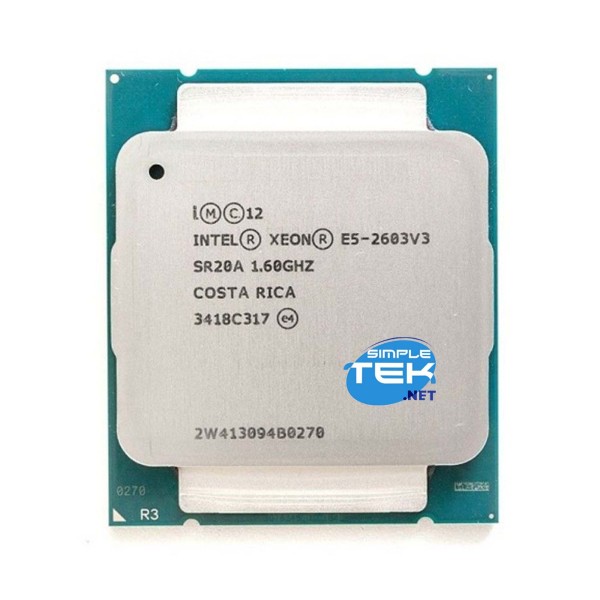 INTEL XEON E5-2603 V3 SR20A 1.60GHZ 6C/6T 85W TDP LGA 2011 V3 LGA2011-3 CPU