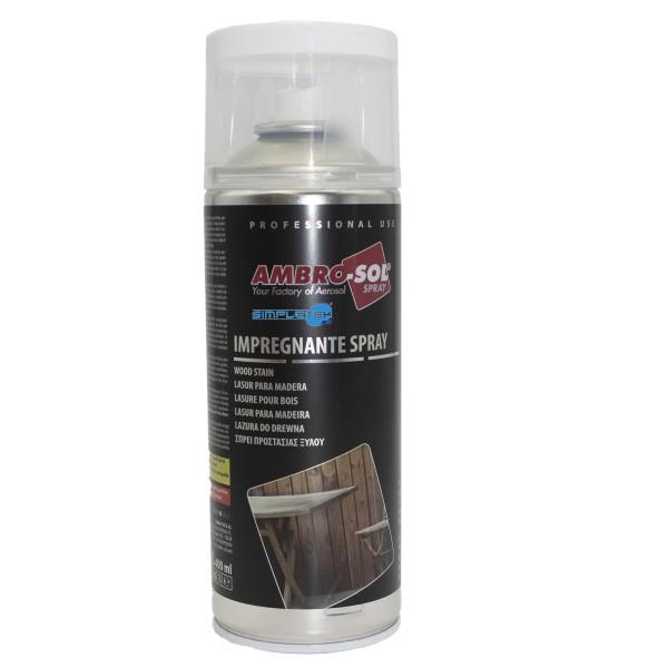 IMPREGNANTE SPRAY PER LEGNO BIANCO PROTETTIVO INFISSI PERGOLE BARCHE 400ML