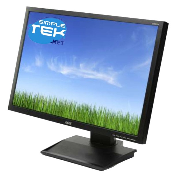 ACER B223W 22" 16:10 MONITOR LCD SCHERMO DVI VGA VESA DISPLAY COMPUTER FISSO