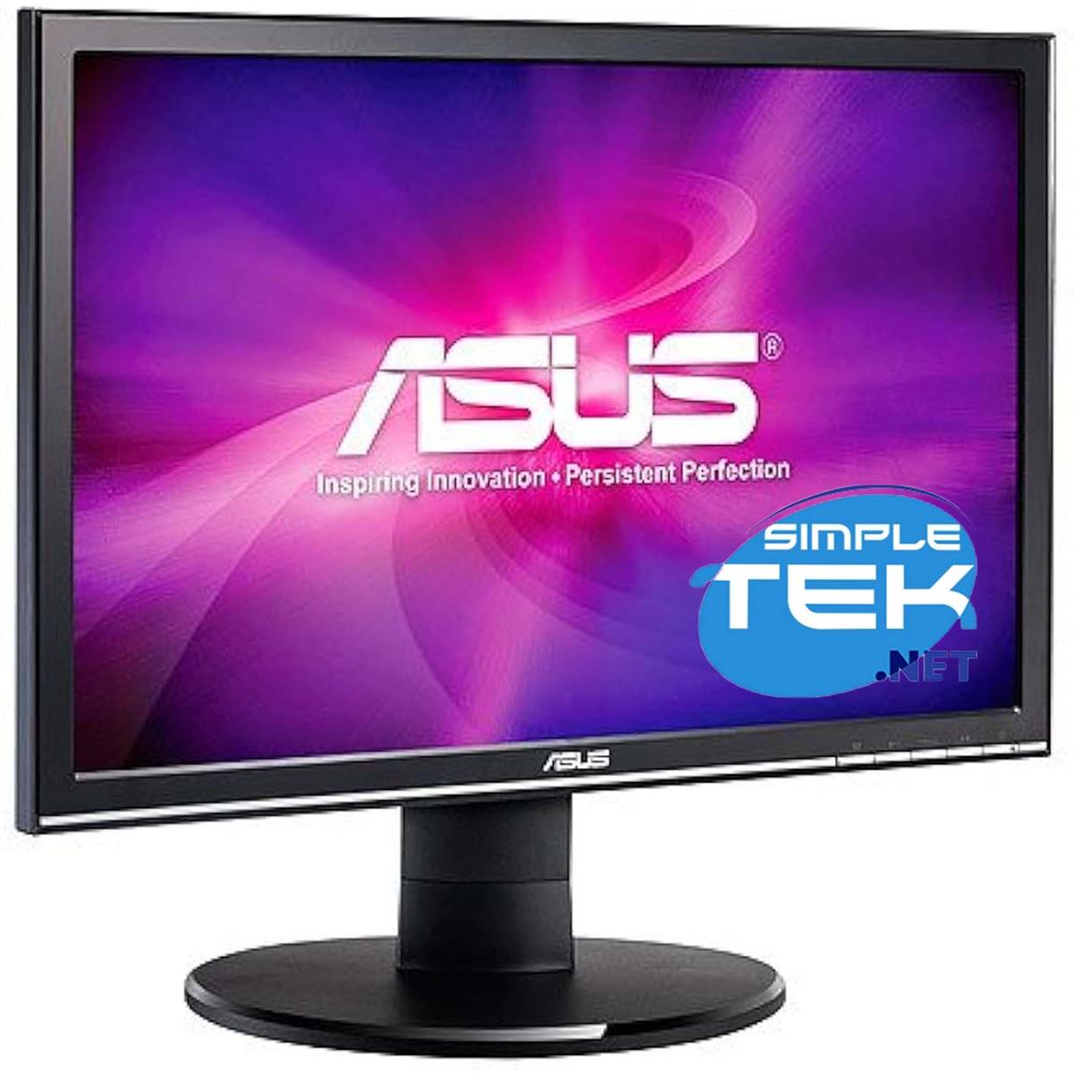 Asus VW226TL 22 " 16:10 Monitor LCD Display Panel Screen Computer DVI VGA Port - Picture 1 of 4