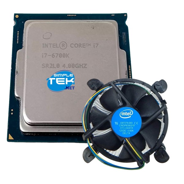 INTEL CORE I7 6700K CPU 4,00GHZ, LGA1151 V1, 91W TDP, PROCESSORE 4 CORE/8 THREAD | SR2L0 | SENZA DISSIPATORE