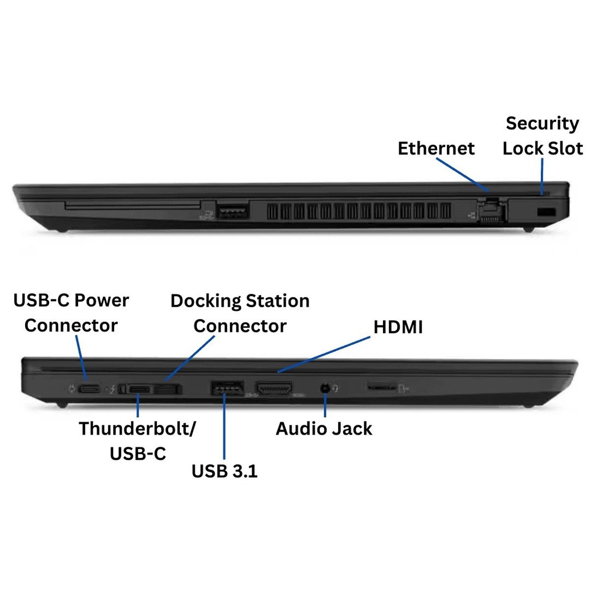Lenovo T490 14 " i5 16GB 240GB Touch Windows 11 Pro Tactile Ordinateur Portable - Photo 7/8
