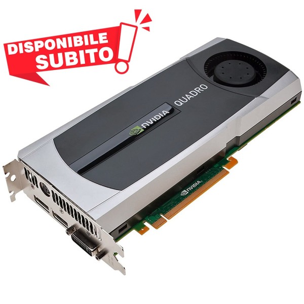 SCHEDA VIDEO NVIDIA QUADRO 5000 2.5GB GDDR5 PCI-E X16 SCHEDA GRAFICA