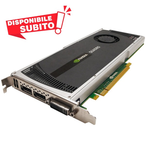 SCHEDA VIDEO NVIDIA QUADRO 4000 2GB GDDR5 PCI-E DVI DP SCHEDA GRAFICA