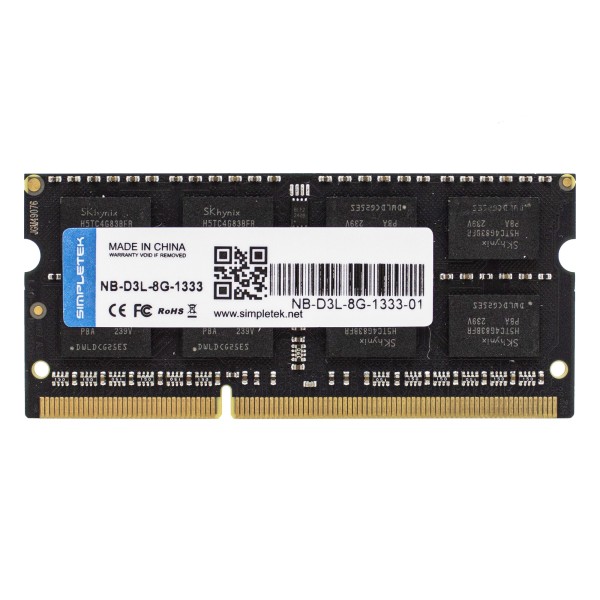 MODULO MEMORIA RAM 8GB DDR3L 1333MHZ 1.35V BANCO SODIMM COMPUTER NOTEBOOK AIO