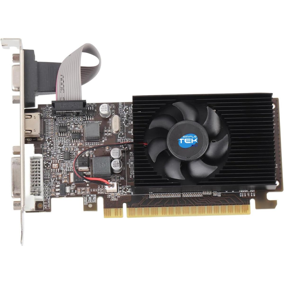 Video Card Nvidia Geforce Gt 610 1GB GDDR3 Low Profile SFF Double Bracket New LP - Picture 1 of 8
