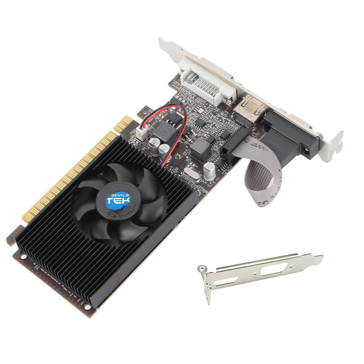 Video Card Nvidia Geforce Gt 610 1GB GDDR3 Low Profile SFF Double Bracket New LP - Picture 3 of 8