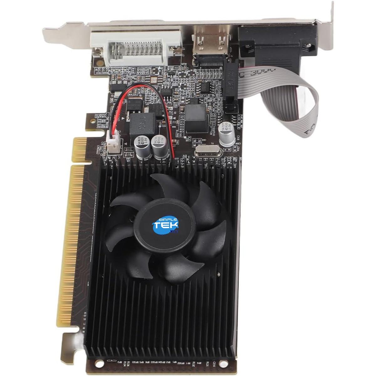 Video Card Gt 710 2GB GDDR3 Low Profile SFF LP Graphics up To 2 Screens PC - Picture 6 of 7
