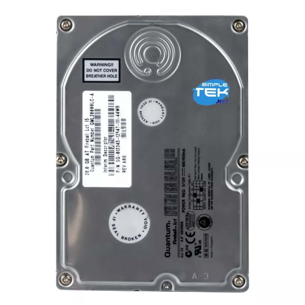 QUANTUM FIREBALL 20GB 3,5" IDE PATA EIDE 95 98 2000 XP DISCO HARD DISK HDD