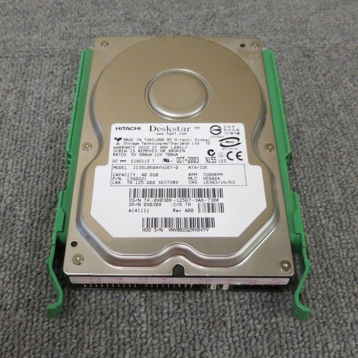 Hitachi Deskstar 61.4GB 3.5" IDE PATA EIDE Hard Disk HDD Refurbished - Picture 4 of 5