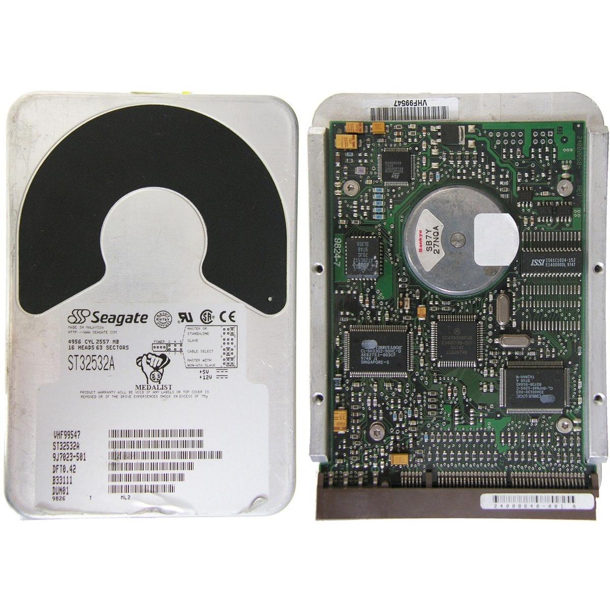Seagate ST32532A HDD Hard Disk Ide 2,5GB 3,5 " Ide Eide Pata Windows 95 98 2000 - Picture 4 of 5