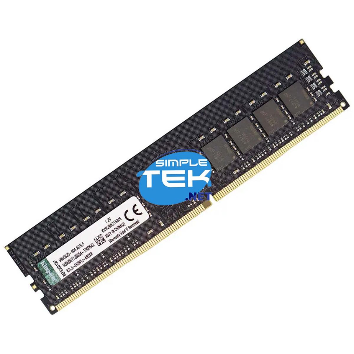 Kingston Kvr29n21s8/8 8GB DDR4 2933MHZ Module Table Memory RAM Dimm Desktop