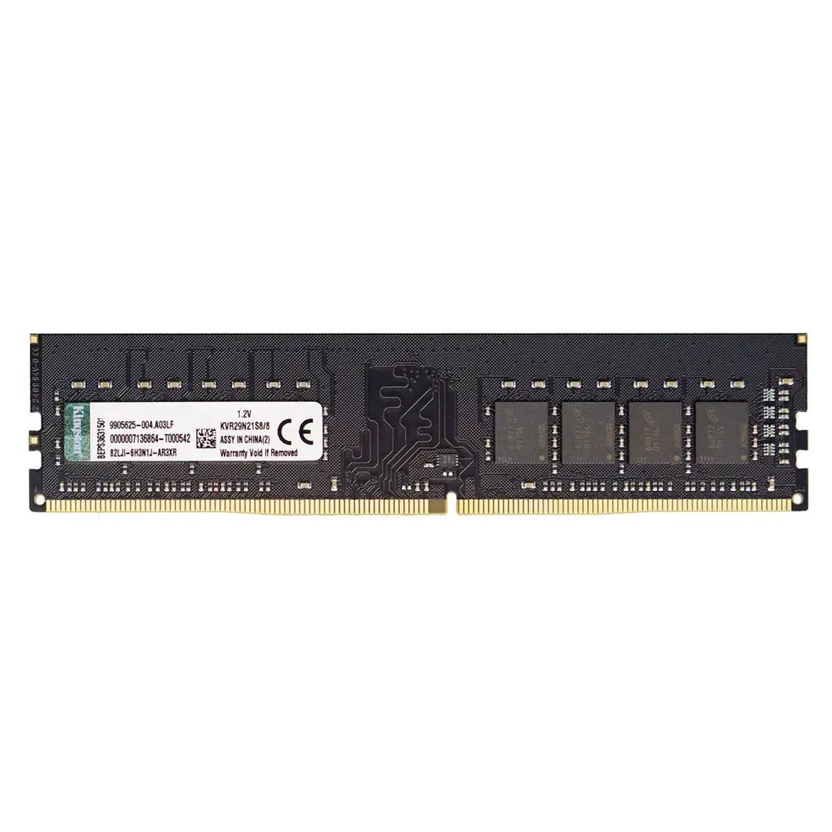 Kingston Kvr29n21s8/8 8GB DDR4 2933MHZ Module Table Memory RAM Dimm Desktop - Picture 3 of 5
